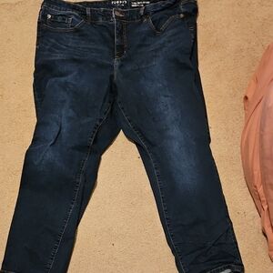 Torrid Dark Blue Ankle Jeans